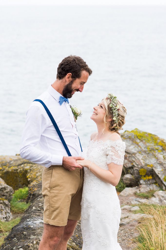 Beautiful and honest imagery wedding portrait Cornwall
