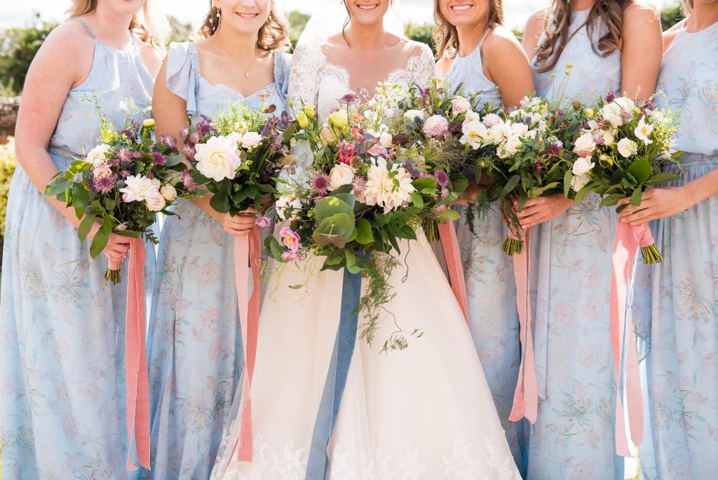 Summer floral wedding bouquets by Flowers at The Forge Norfolk