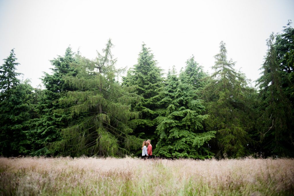 Forest engagement portrait photography Surrey