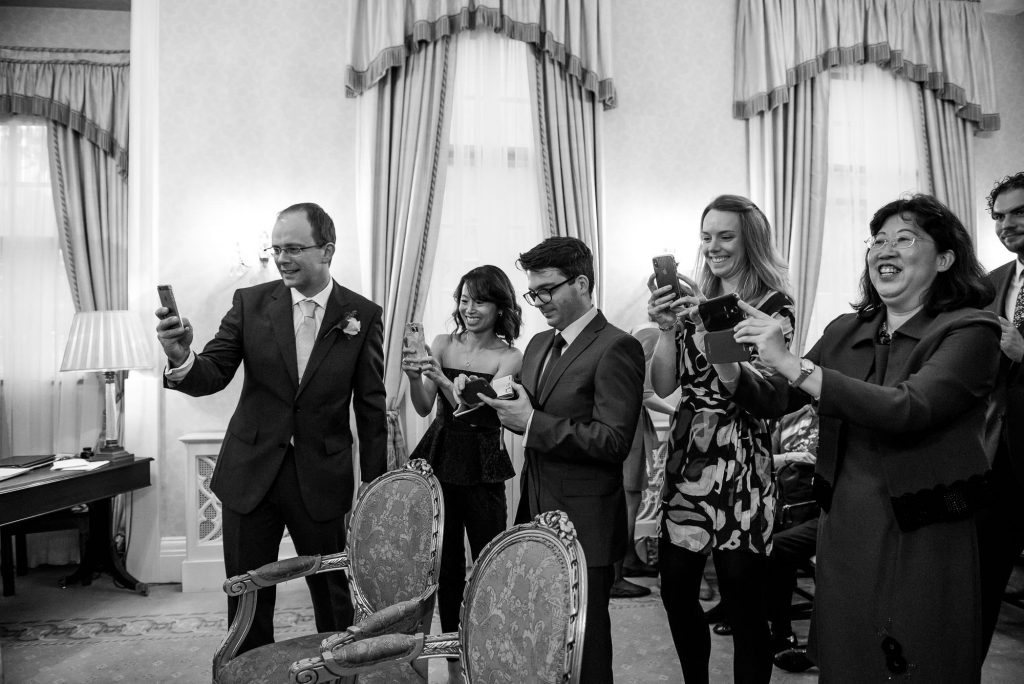 Guest photography at London wedding