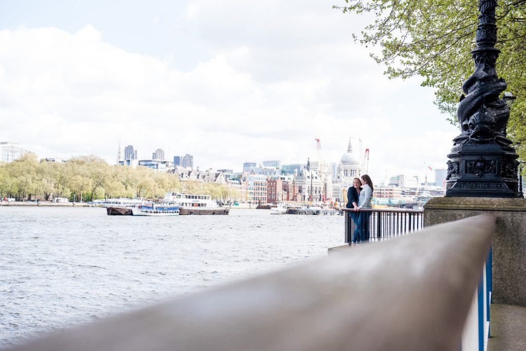 Southbank Engagement shoot, LGBT Engagement Shoot Photography, natural couples photography by the London River Thames