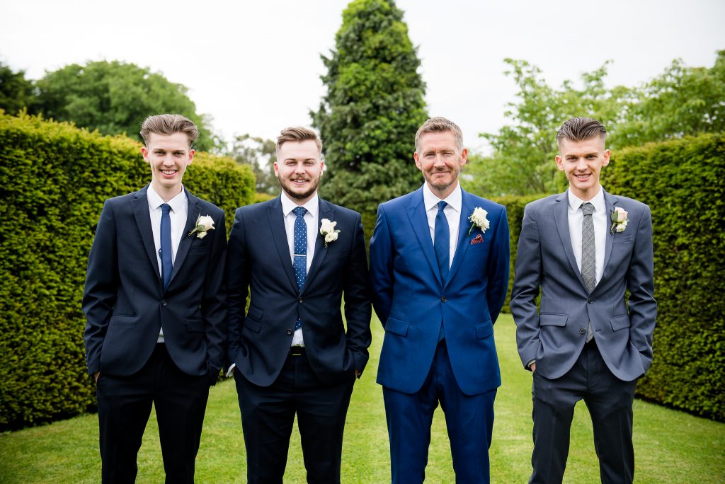 Great Fosters. Natural Wedding Photography. Natural Wedding Portrait of The Groomsmen.