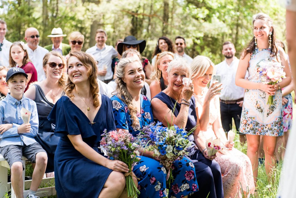 Swedish Wedding - Kroksta Gard Wedding - Emotional Reactions During The Wedding Ceremony