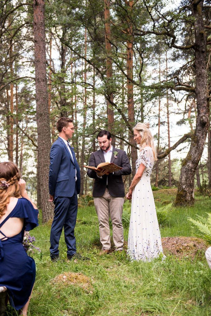 Swedish Wedding - Kroksta Gard Wedding - Outdoor Woodland Wedding Ceremony