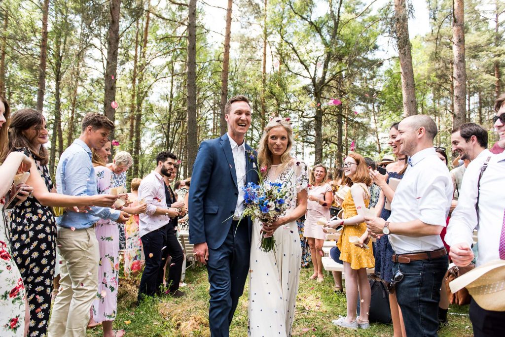Swedish Wedding - Kroksta Gard Wedding - Confetti Woodland Wedding Ceremony