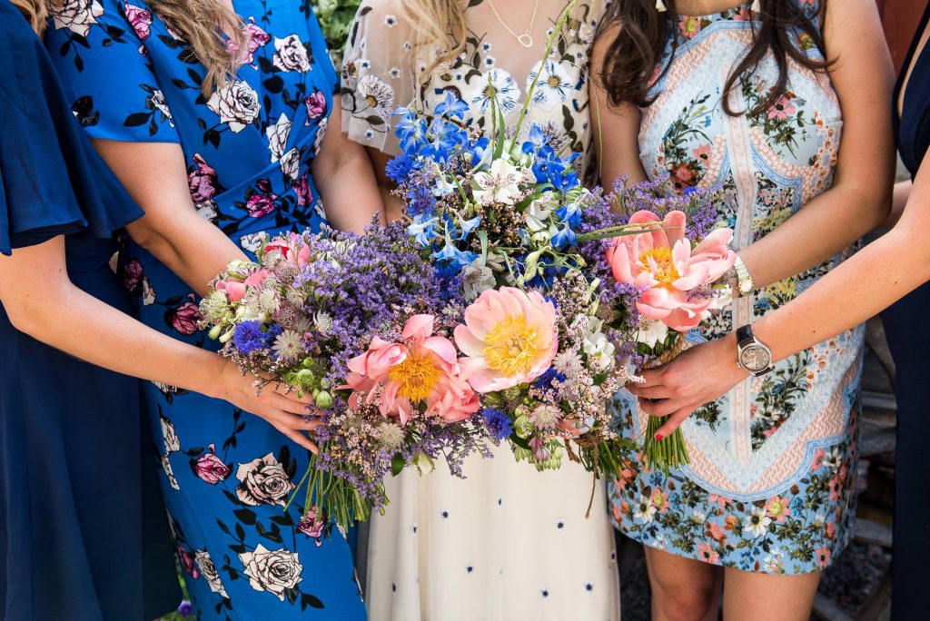 Swedish Wedding - Kroksta Gard Wedding - Natural Wildflower Bridesmaid Bouquet