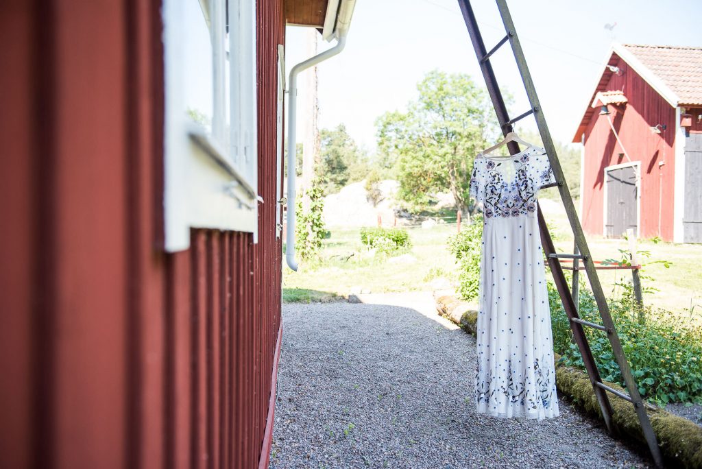 Swedish Wedding - Kroksta Gard Wedding - French Connection Wedding Dress