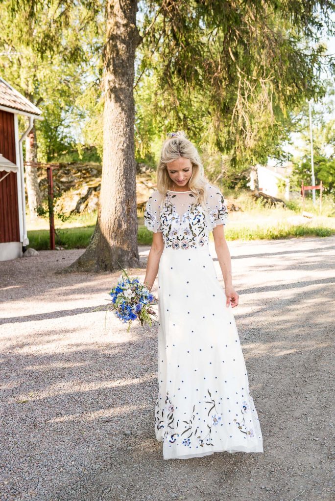Swedish Wedding - Kroksta Gard Wedding - Natural and Candid Bride Portrait
