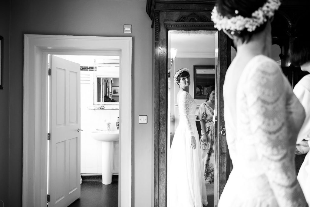 Inkersall Grange Farm Wedding - Same Sex Wedding Photography - Bridal Dress Reveal