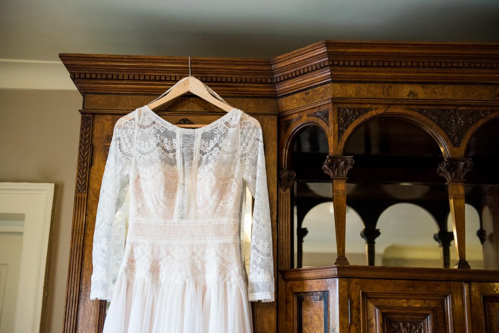 Inkersall Grange Farm Wedding - Same Sex Wedding Photography - Maggie Sotterro Wedding Dress