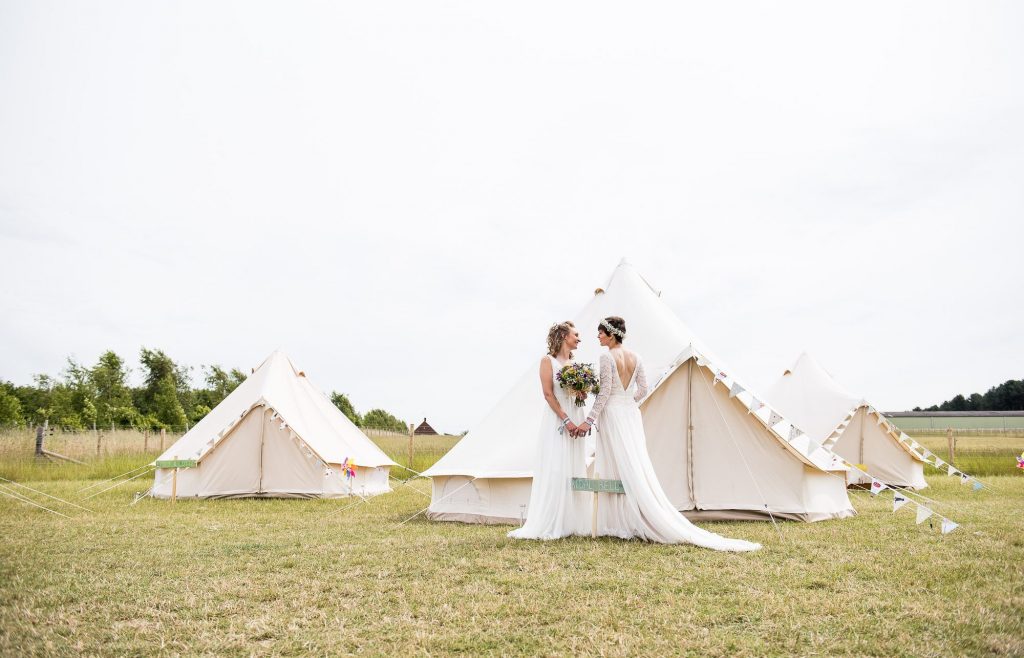 Inkersall Grange Farm Wedding - Same Sex Wedding Photography - Tipi Wedding Inspiration