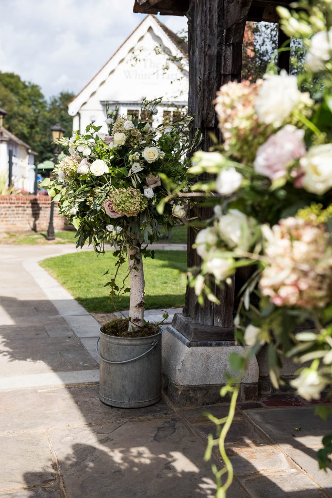 Gorgeous Trees at The Entrance of The Church, Surrey Wedding Photography