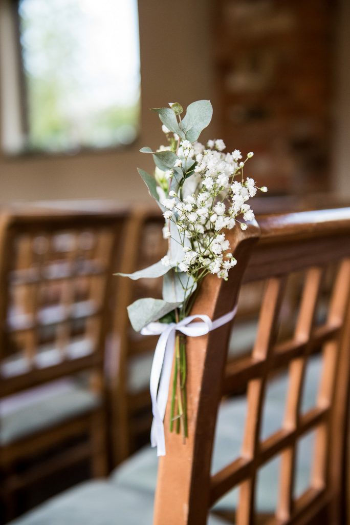 lgbt wedding photographer, Simple and chic white flower bouquet with botanical green foliage