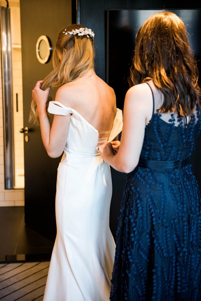  Old Marylebone Town Hall Wedding, relaxed and candid bridal preparation photography