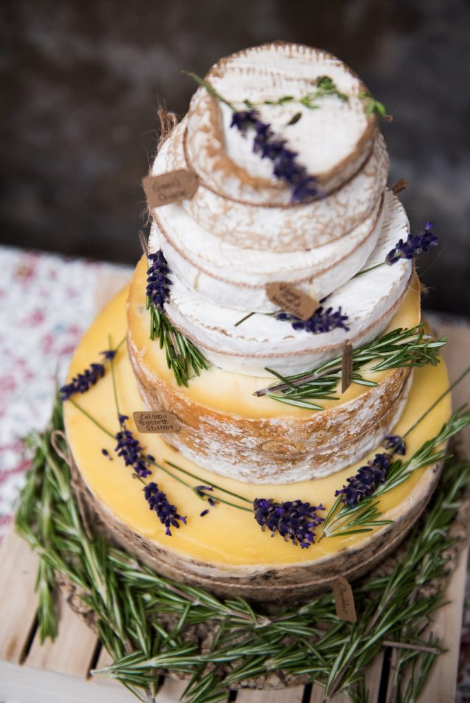 Cheese wedding cake © Jessica Grace Photography