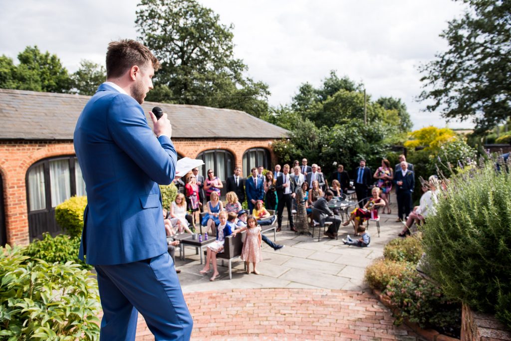 Outdoor speeches at Dodmoor House © Jessica Grace Photography