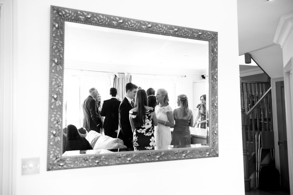 Alternative black and white wedding photography