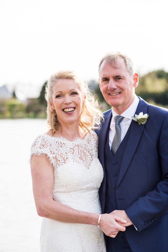 Relaxed couples wedding portrait, Marlow wedding