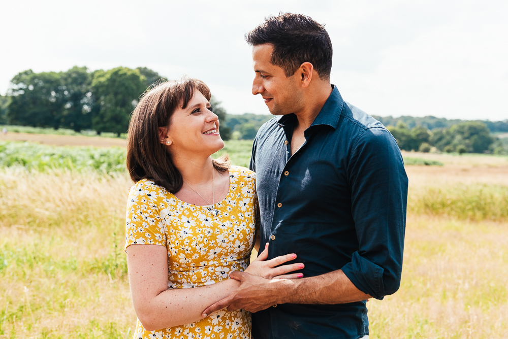 Natural Couples portrait for Richmond family photography shoot