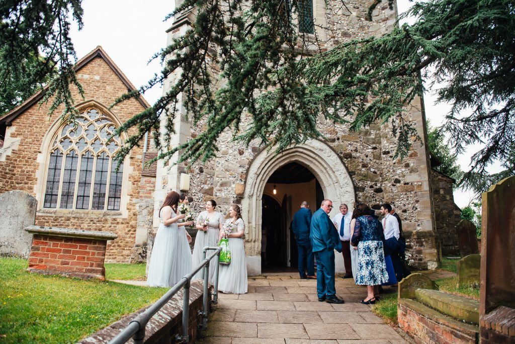Traditional church service ceremony wedding Surrey