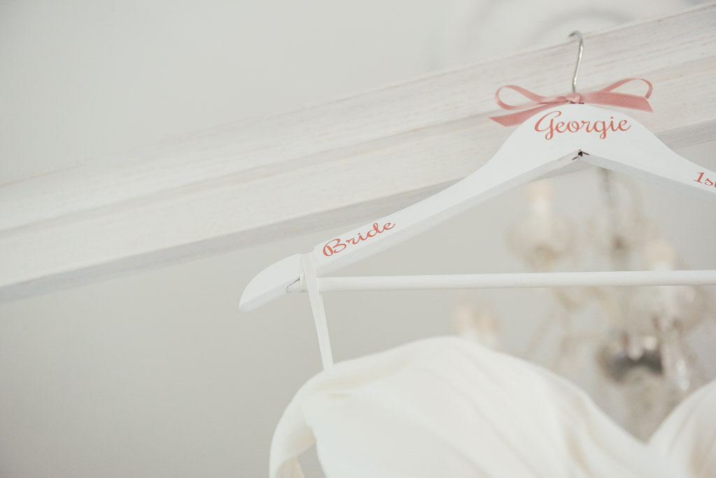 Bespoke wedding dress hanger