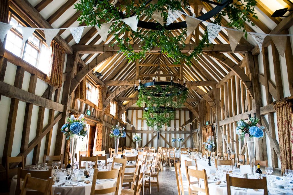 Interior of Gate Street Barn Surrey Wedding Venues