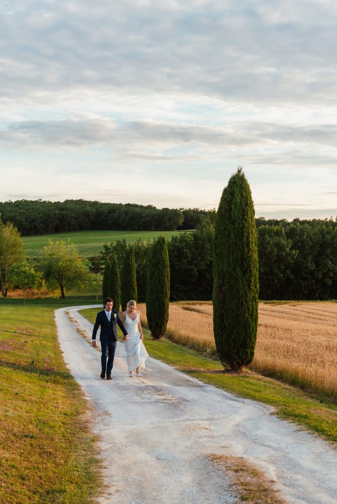 Outdoor French vineyard wedding, destination wedding photography
