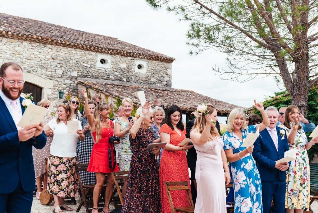 Candid guest photography French destination wedding