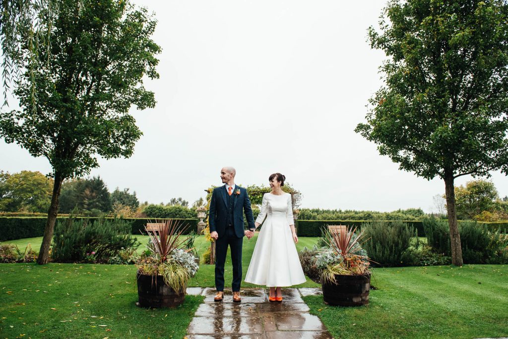 Artistic and creative Surrey wedding photography portrait 