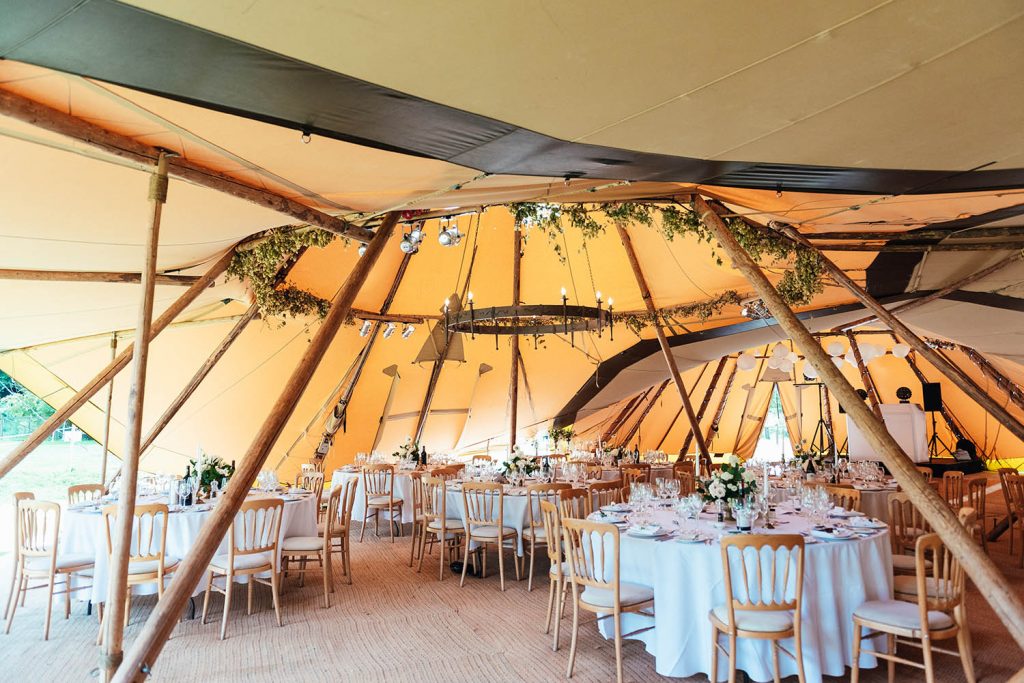 Rustic and classic tipi wedding for outdoor wedding photography in Surrey