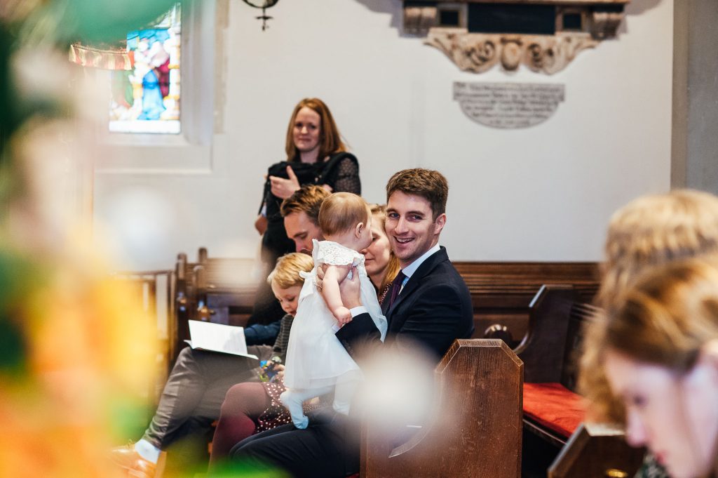 Natural documentary christening photography