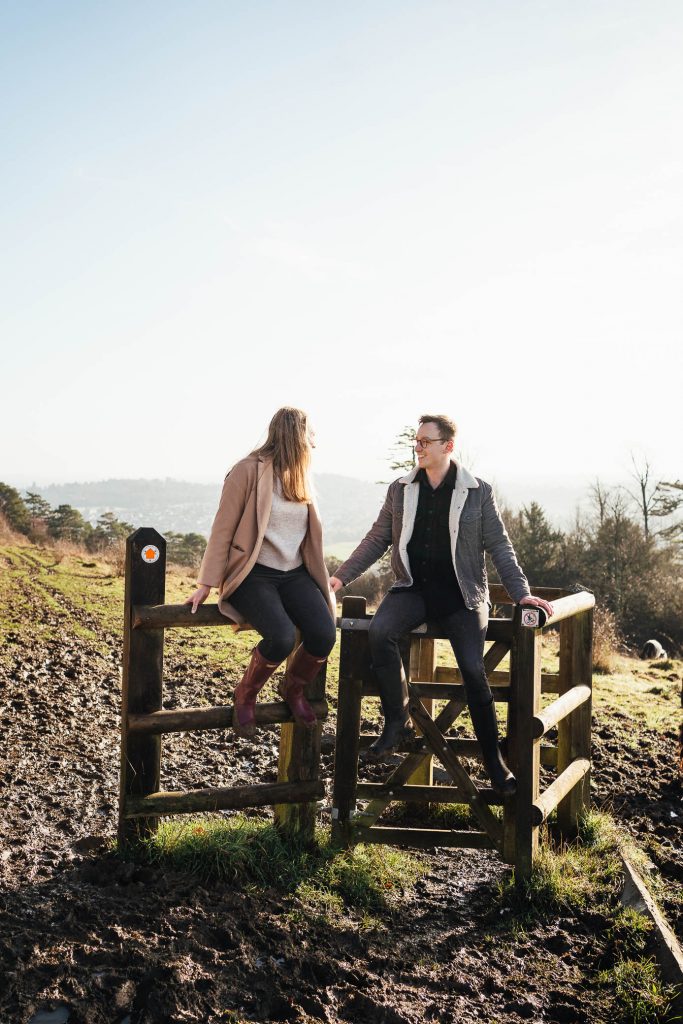 Documentary Style Ranmore Common Engagement Shoot Surrey