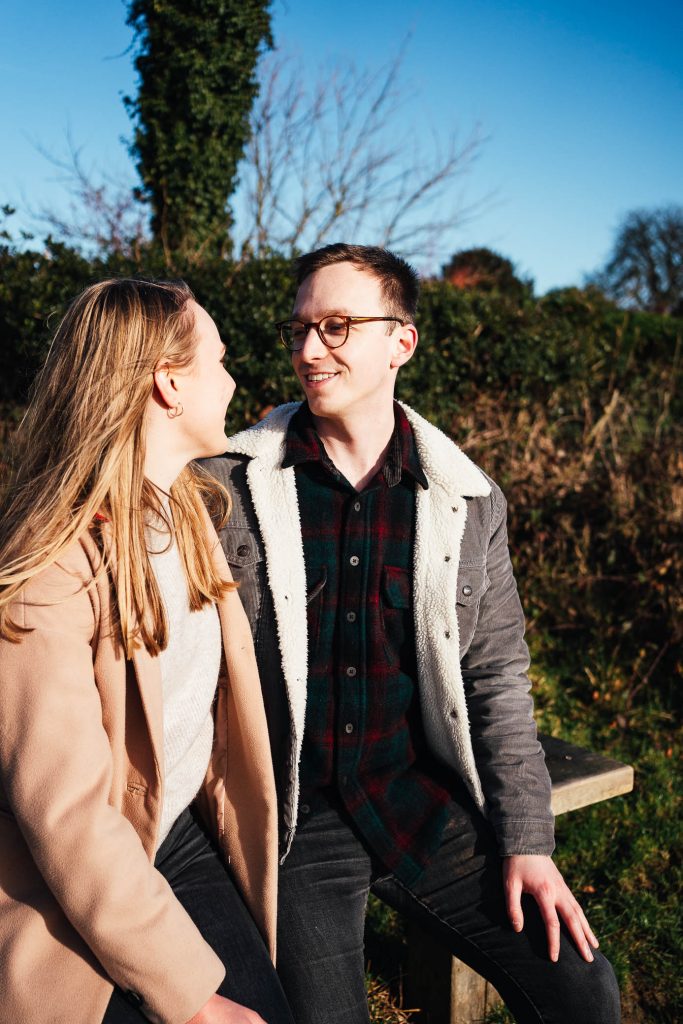 Relaxed Surrey engagement photography