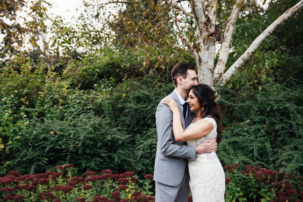 relaxed and intimate wedding portrait