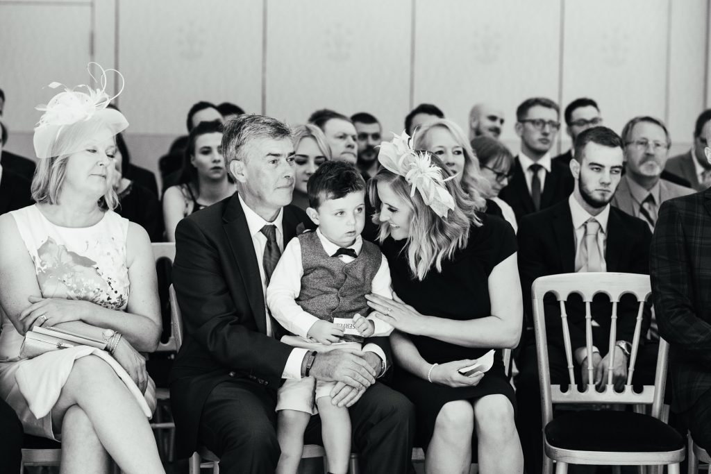 Candid and natural wedding guest reactions