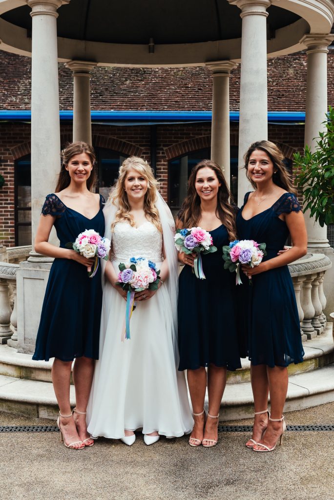 Bridal party group photography