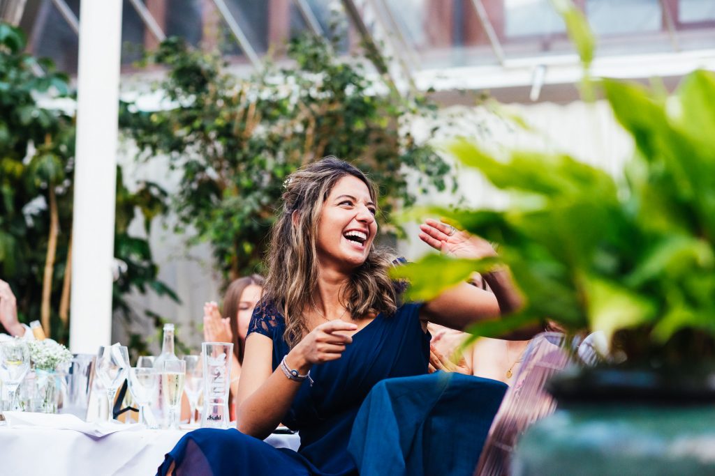 Fun and candid wedding guest photography