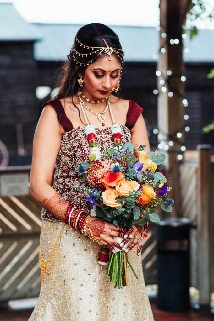 Indian bridal portrait, South Farm Wedding