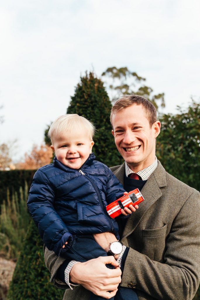 Natural Father and son portrait, Surrey family photographer