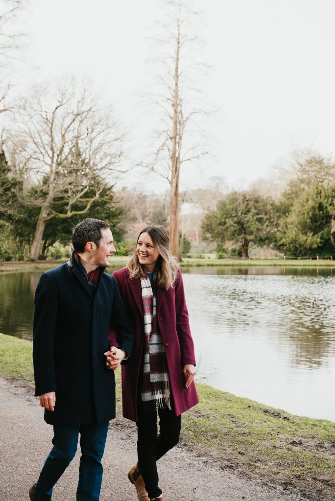 Candid couples photography at Painshill Park
