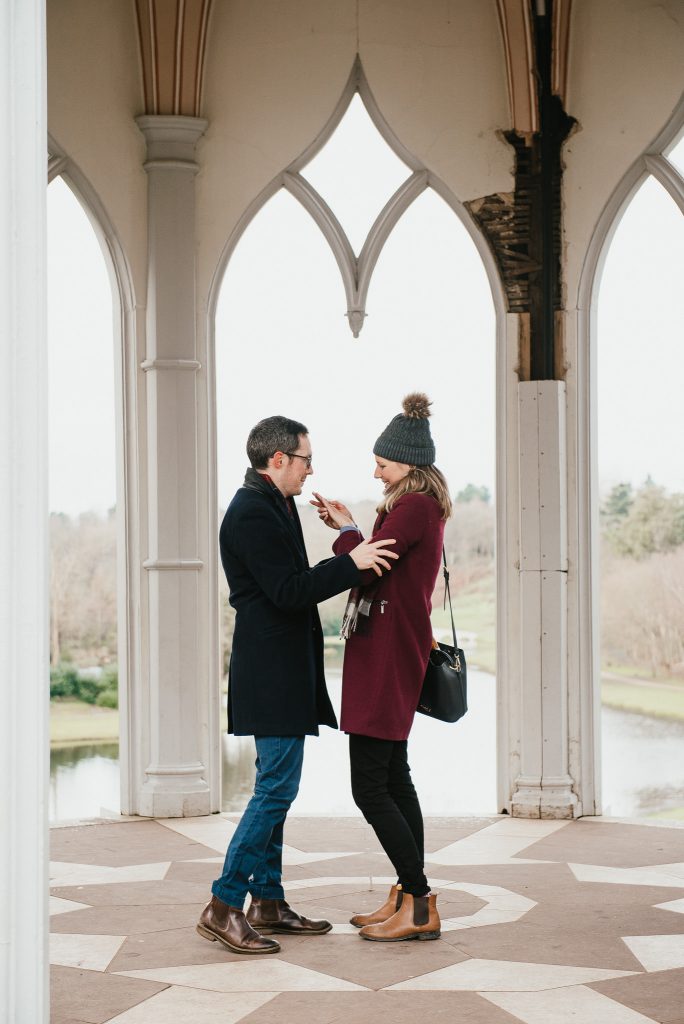 Couple get engaged at Painshill Park