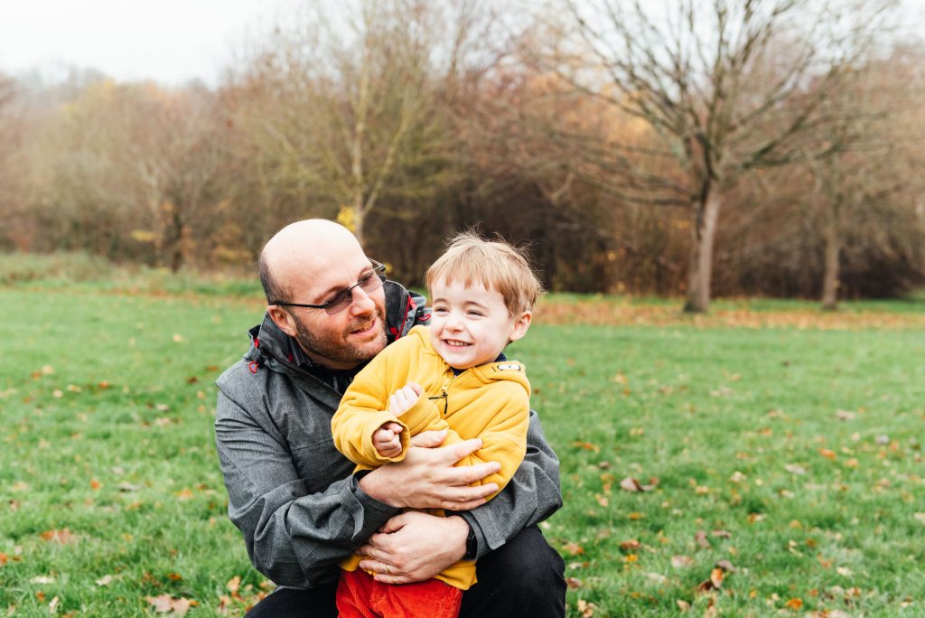 Father and son portrait, Surrey family photographer