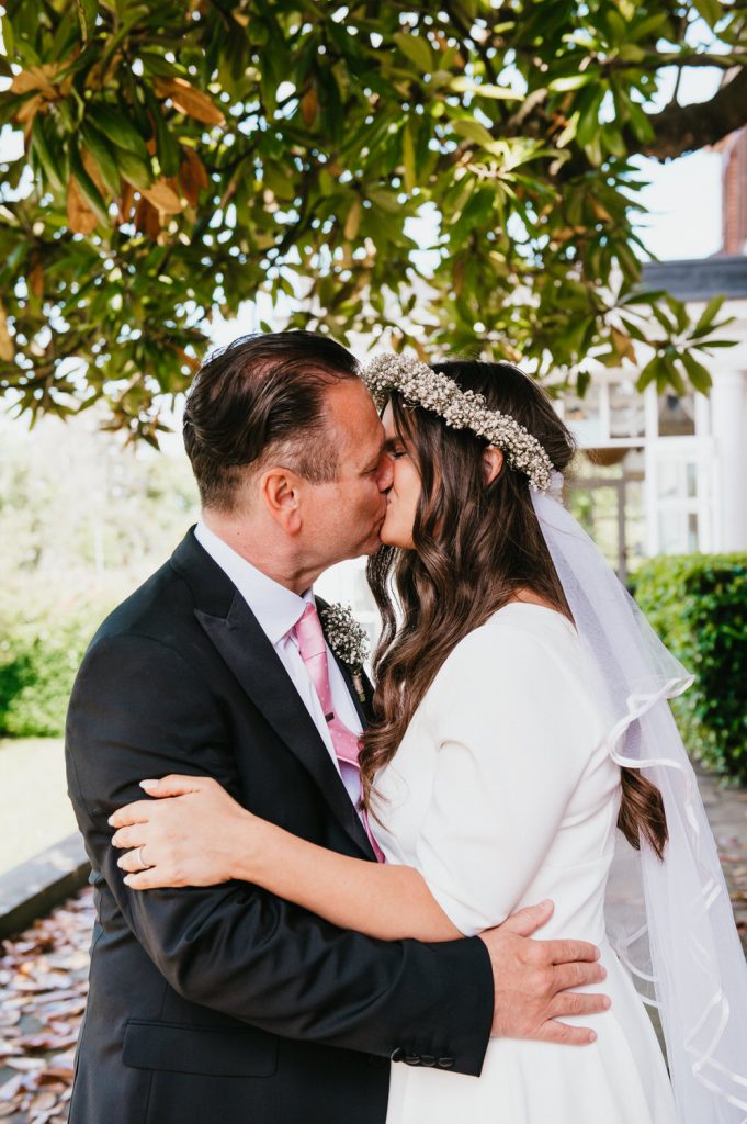 Natural and Relaxed Wedding Portrait, Intimate Micro Surrey Wedding