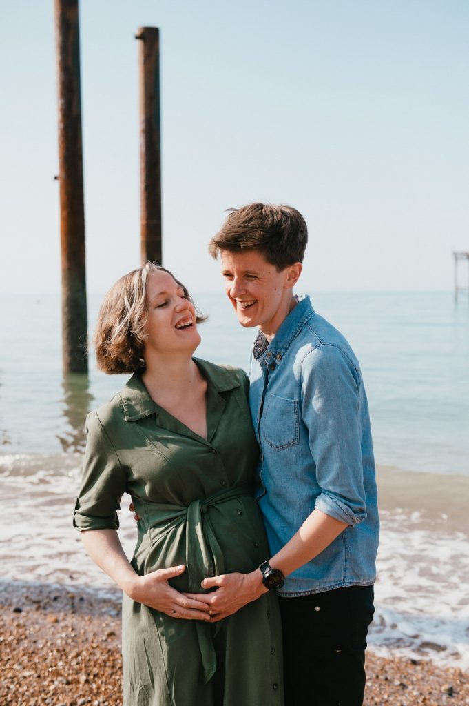 Fun and Candid LGBTQ Couples Maternity Photography