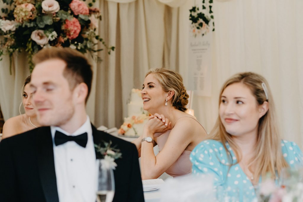Natural guest reactions, Surrey wedding photography