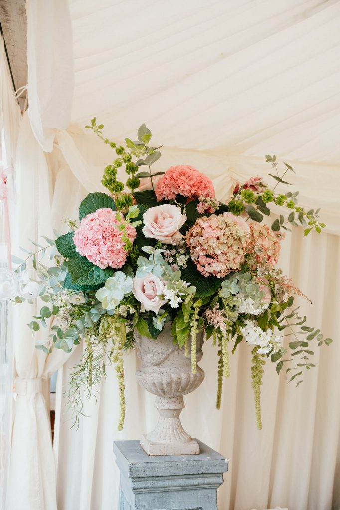 Wedding Florals at Intimate Marquee Reception