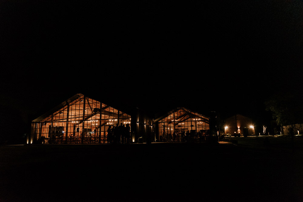 Exterior of Botley Hill Barn at Night