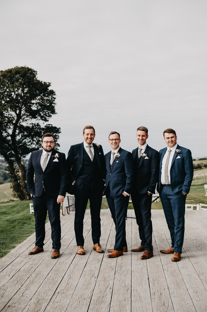 Groomsmen Group Portrait - Surrey Wedding Photography