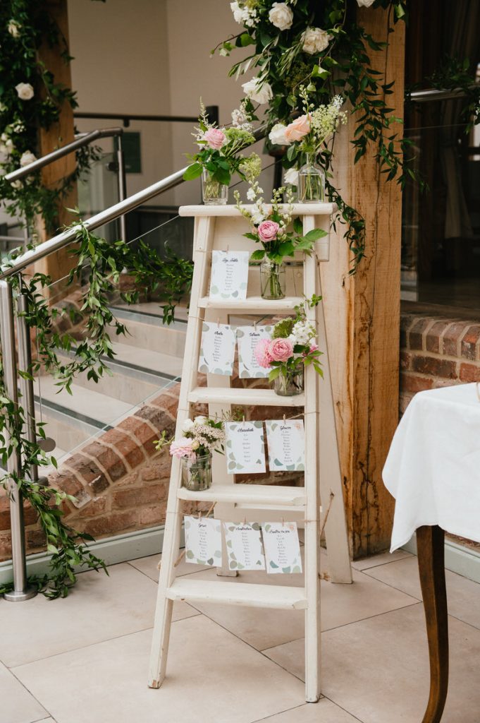 Rustic Ladder Seating Chart