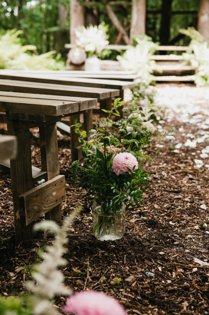 Outdoor Wedding Floral Arrangement